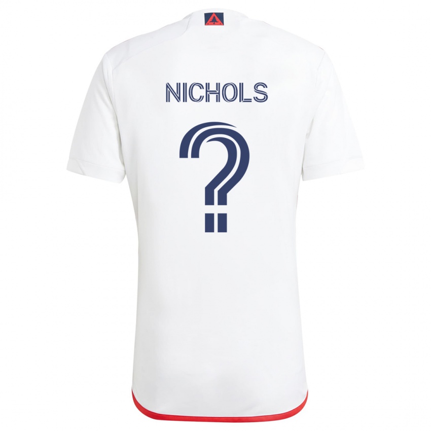 Kinder Robert Nichols #0 Weiß Rot Auswärtstrikot Trikot 2024/25 T-Shirt