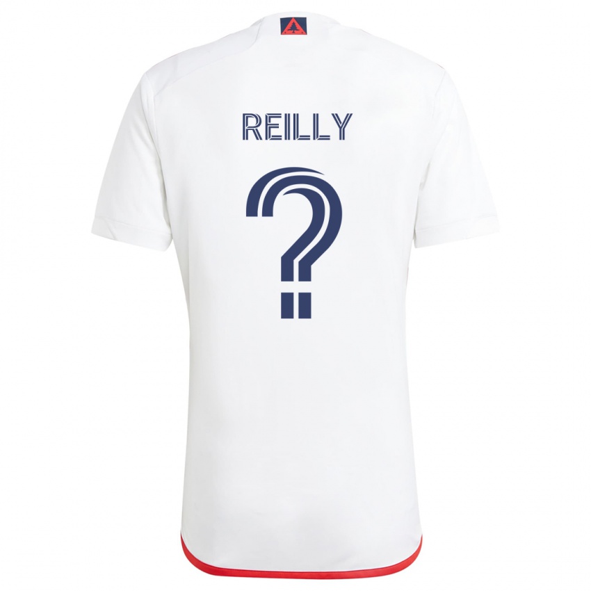 Kinder Aidan Reilly #0 Weiß Rot Auswärtstrikot Trikot 2024/25 T-Shirt