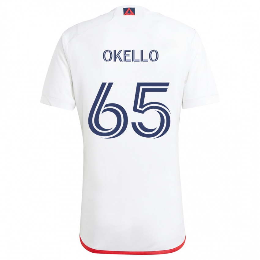 Kinder Noble Okello #65 Weiß Rot Auswärtstrikot Trikot 2024/25 T-Shirt