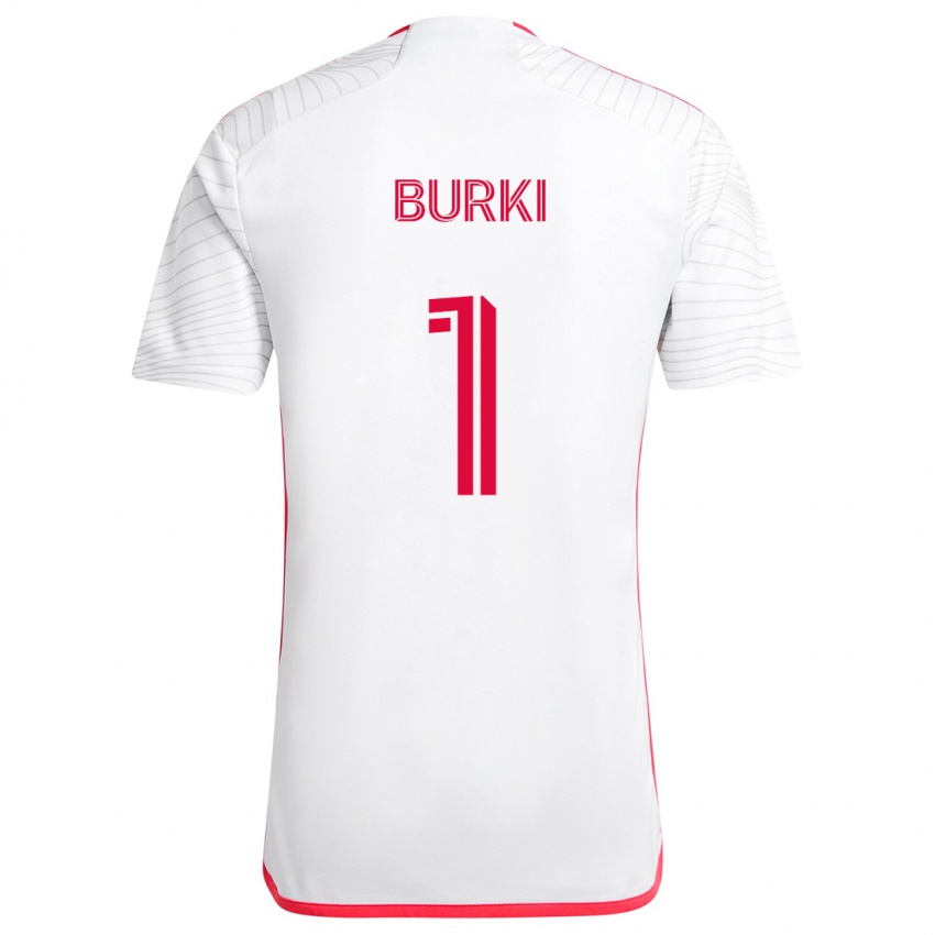 Kinder Roman Bürki #1 Weiß Rot Auswärtstrikot Trikot 2024/25 T-Shirt