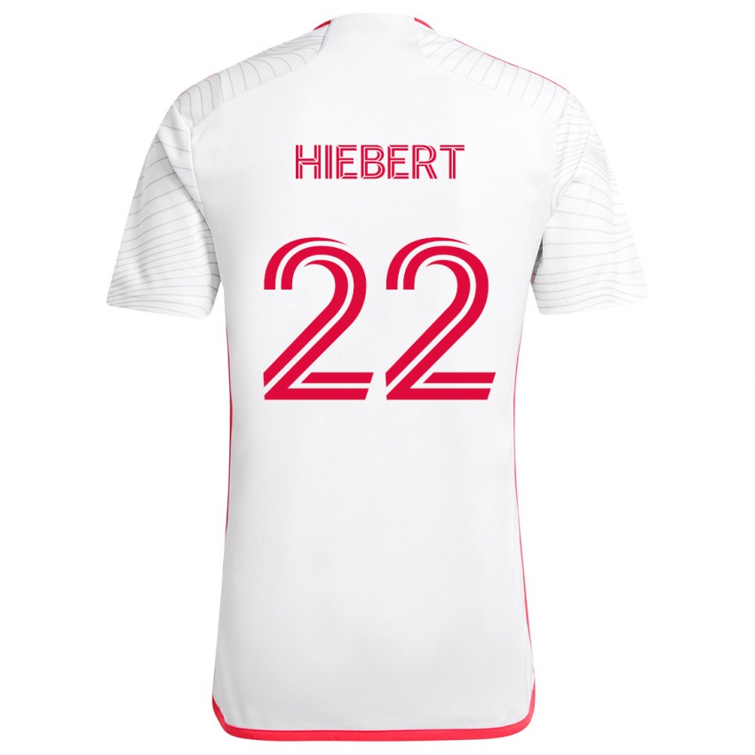 Kinder Kyle Hiebert #22 Weiß Rot Auswärtstrikot Trikot 2024/25 T-Shirt