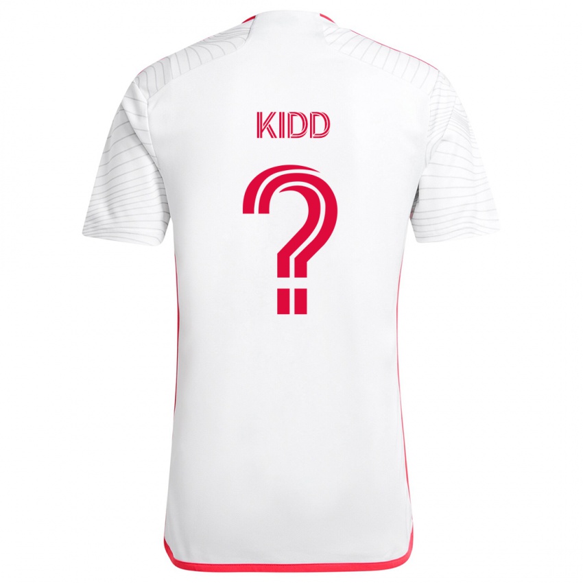 Kinder Matteo Kidd #0 Weiß Rot Auswärtstrikot Trikot 2024/25 T-Shirt