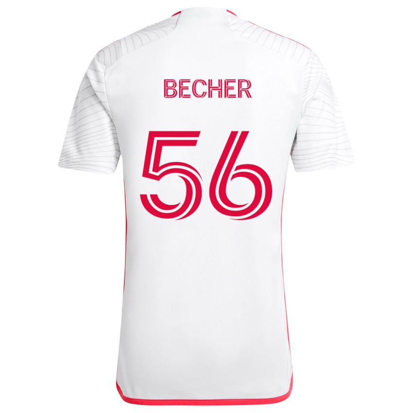 Kinder Ryan Becher #56 Weiß Rot Auswärtstrikot Trikot 2024/25 T-Shirt