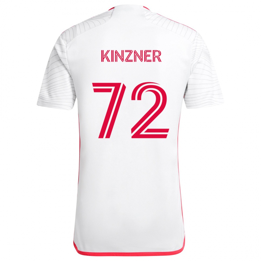 Kinder Eric Kinzner #72 Weiß Rot Auswärtstrikot Trikot 2024/25 T-Shirt