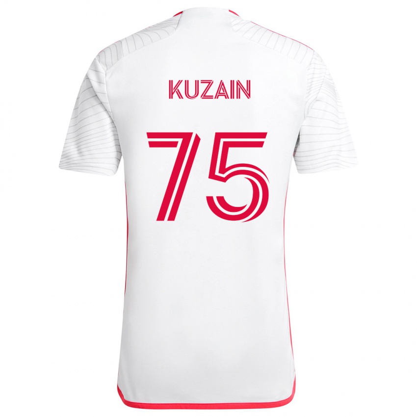 Kinder Wan Kuzain #75 Weiß Rot Auswärtstrikot Trikot 2024/25 T-Shirt