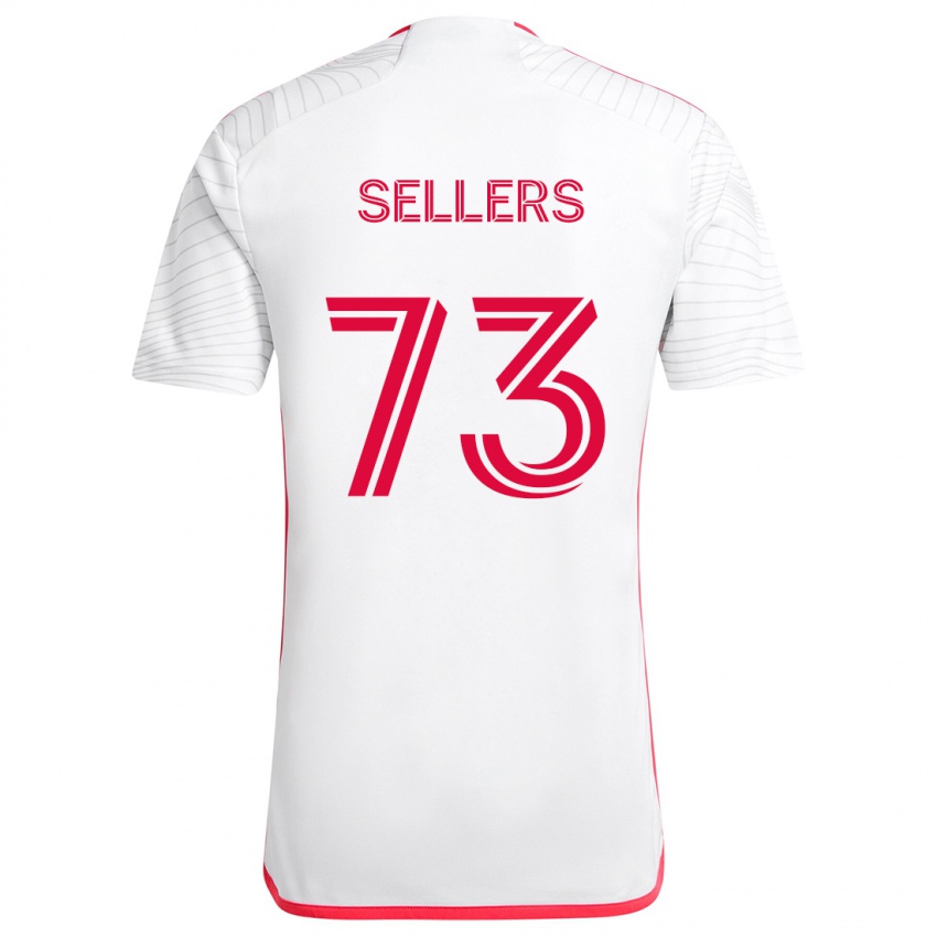 Kinder Braydon Sellers #73 Weiß Rot Auswärtstrikot Trikot 2024/25 T-Shirt