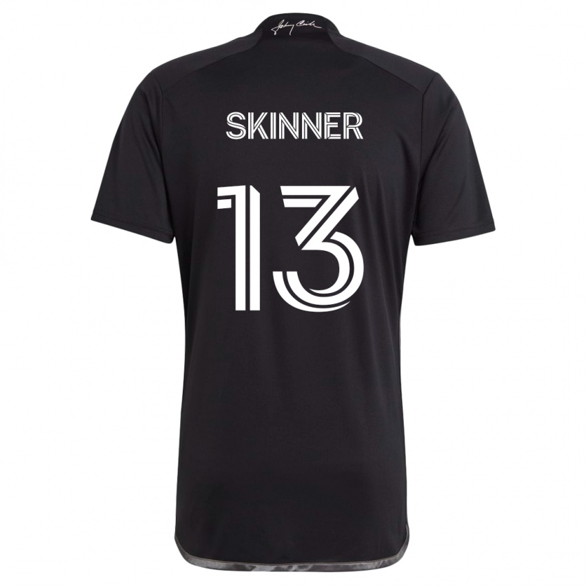 Kinder Joey Skinner #13 Schwarz Auswärtstrikot Trikot 2024/25 T-Shirt