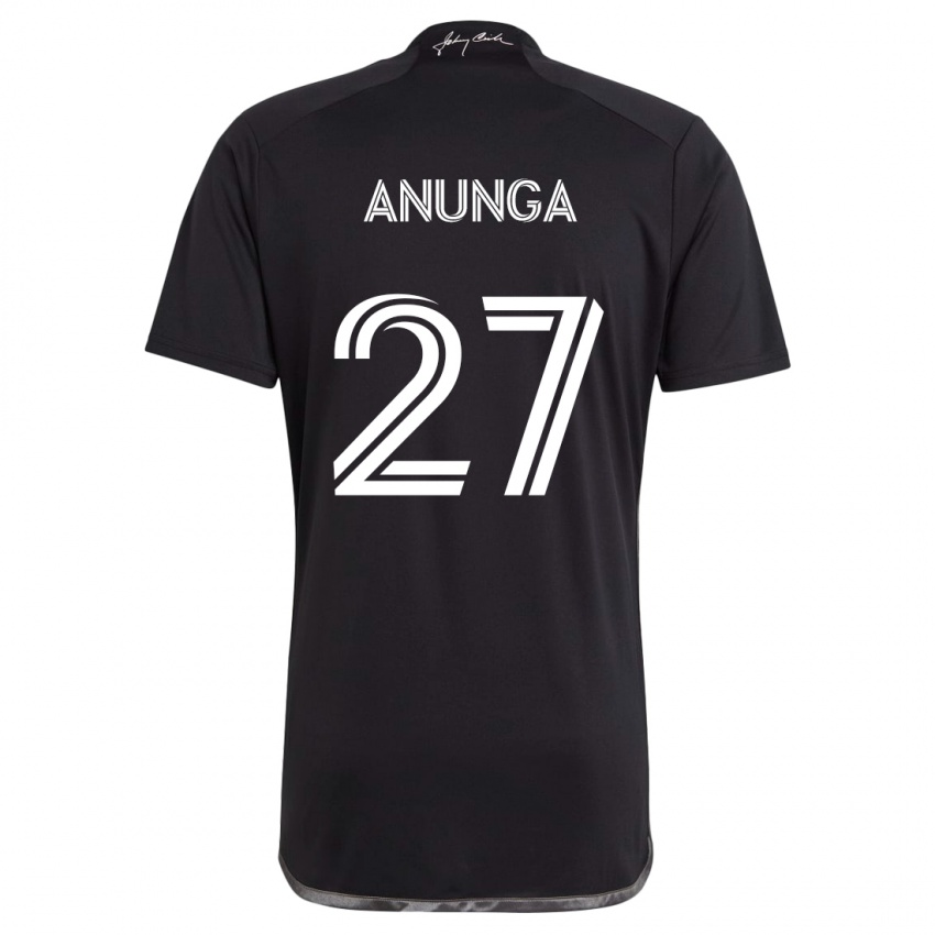 Kinder Tah Anunga #27 Schwarz Auswärtstrikot Trikot 2024/25 T-Shirt