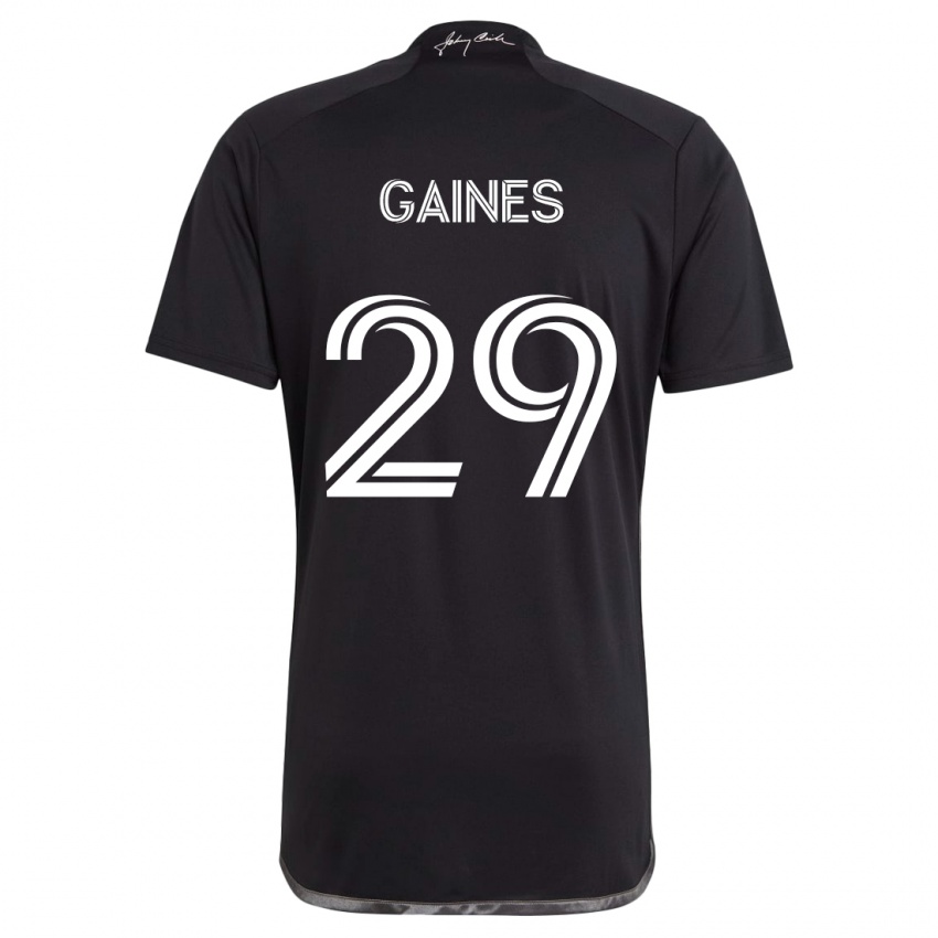 Kinder Julian Gaines #29 Schwarz Auswärtstrikot Trikot 2024/25 T-Shirt