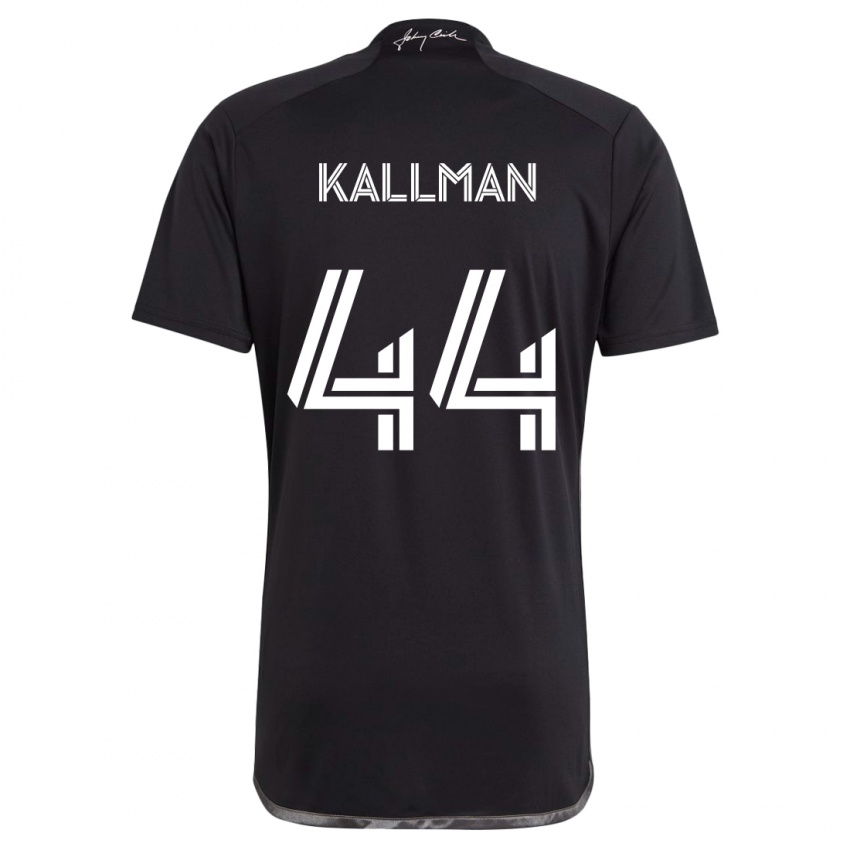 Kinder Brent Kallman #44 Schwarz Auswärtstrikot Trikot 2024/25 T-Shirt