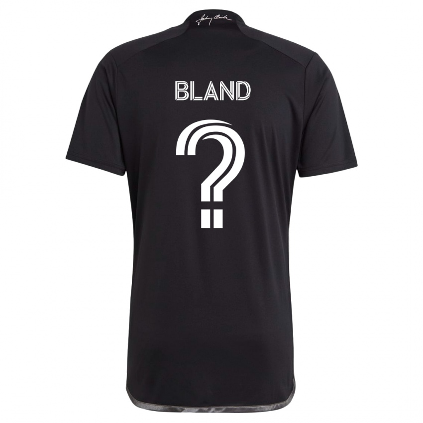 Kinder Owen Bland #0 Schwarz Auswärtstrikot Trikot 2024/25 T-Shirt