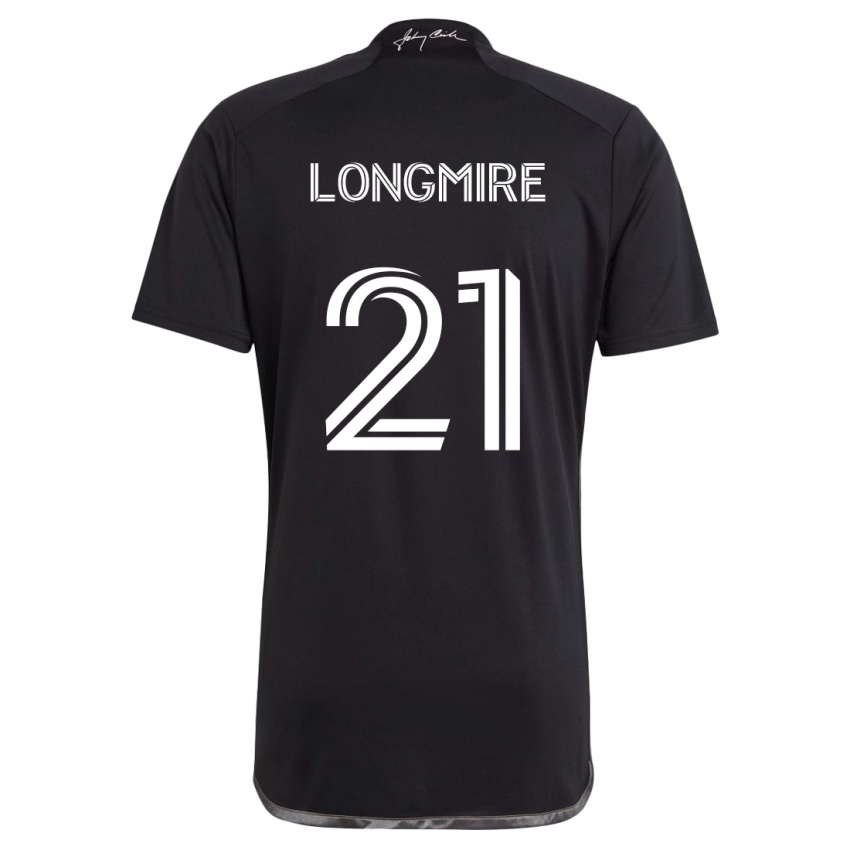 Kinder Ahmed Longmire #21 Schwarz Auswärtstrikot Trikot 2024/25 T-Shirt