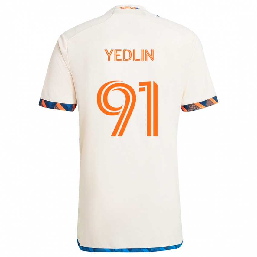 Kinder Deandre Yedlin #91 Weiß Orange Auswärtstrikot Trikot 2024/25 T-Shirt