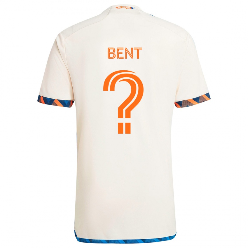 Kinder Brandon Bent #0 Weiß Orange Auswärtstrikot Trikot 2024/25 T-Shirt