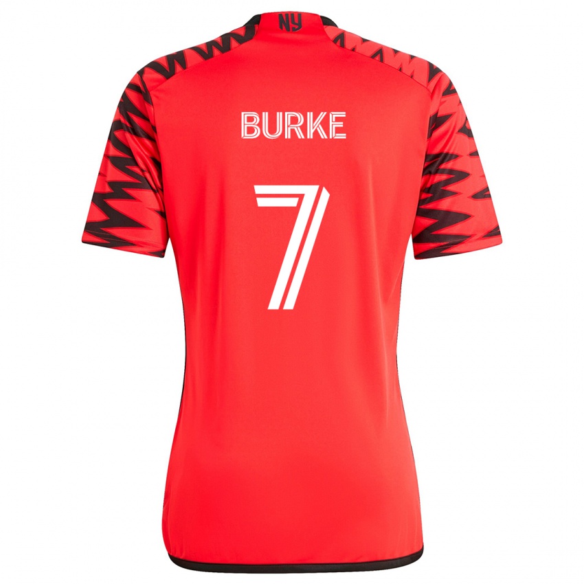 Kinder Cory Burke #7 Rot Schwarz Weiß Auswärtstrikot Trikot 2024/25 T-Shirt