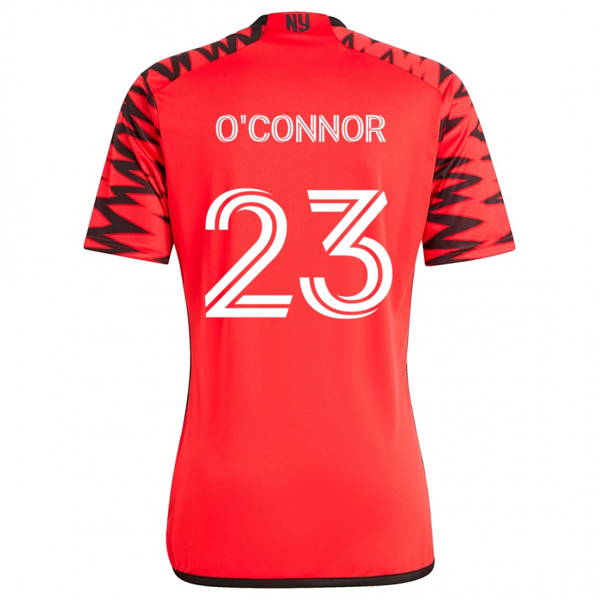 Kinder Aidan O'connor #23 Rot Schwarz Weiß Auswärtstrikot Trikot 2024/25 T-Shirt