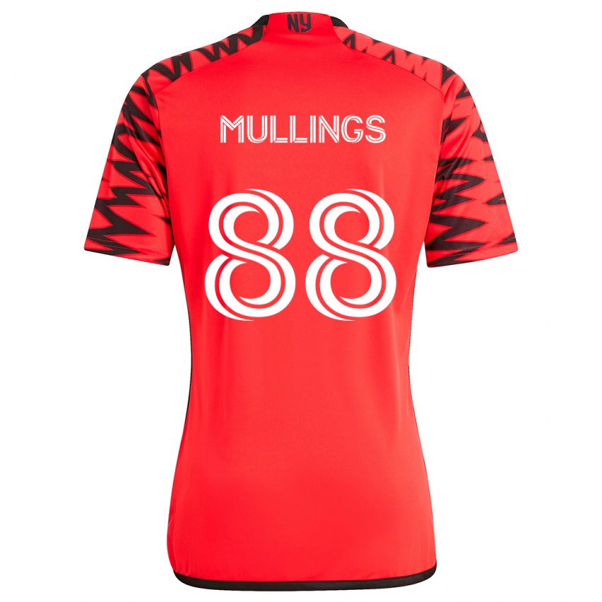 Kinder O'vonte Mullings #88 Rot Schwarz Weiß Auswärtstrikot Trikot 2024/25 T-Shirt