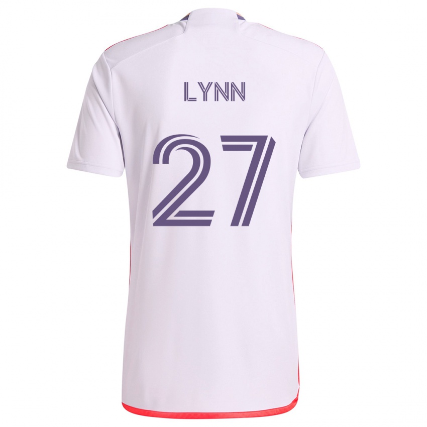 Kinder Jack Lynn #27 Weiß Rot Lila Auswärtstrikot Trikot 2024/25 T-Shirt