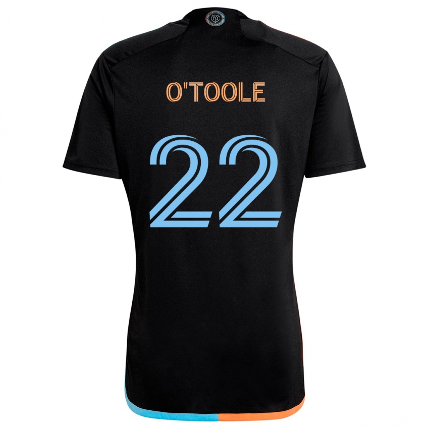 Kinder Kevin O'toole #22 Schwarz Orange Blau Auswärtstrikot Trikot 2024/25 T-Shirt