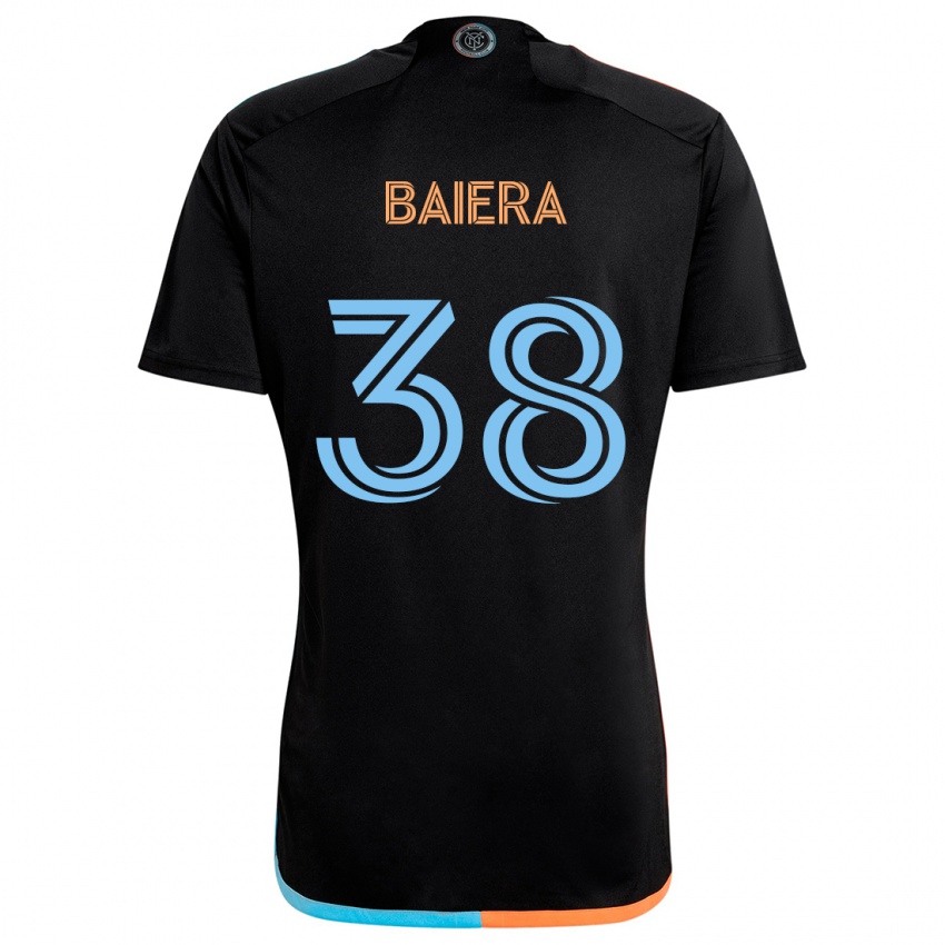 Kinder Drew Baiera #38 Schwarz Orange Blau Auswärtstrikot Trikot 2024/25 T-Shirt