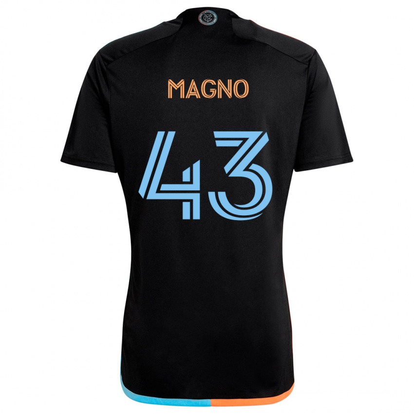 Kinder Talles Magno #43 Schwarz Orange Blau Auswärtstrikot Trikot 2024/25 T-Shirt