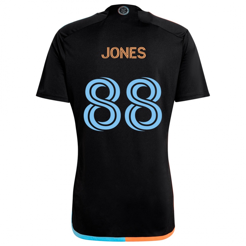 Kinder Malachi Jones #88 Schwarz Orange Blau Auswärtstrikot Trikot 2024/25 T-Shirt