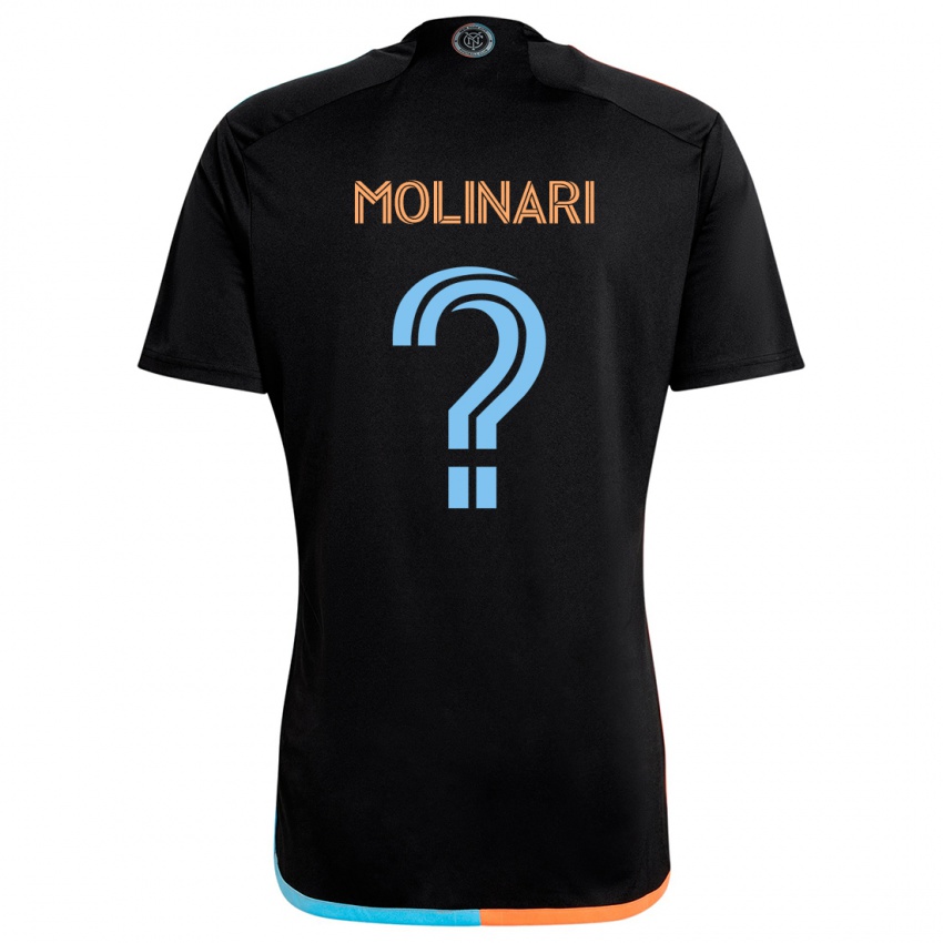 Kinder Peter Molinari #0 Schwarz Orange Blau Auswärtstrikot Trikot 2024/25 T-Shirt