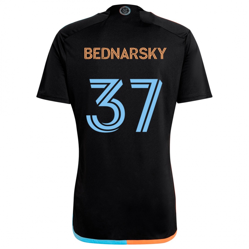 Kinder Stevo Bednarsky #37 Schwarz Orange Blau Auswärtstrikot Trikot 2024/25 T-Shirt