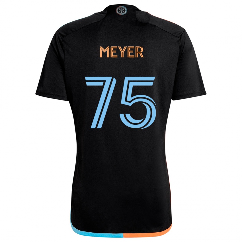 Kinder Will Meyer #75 Schwarz Orange Blau Auswärtstrikot Trikot 2024/25 T-Shirt