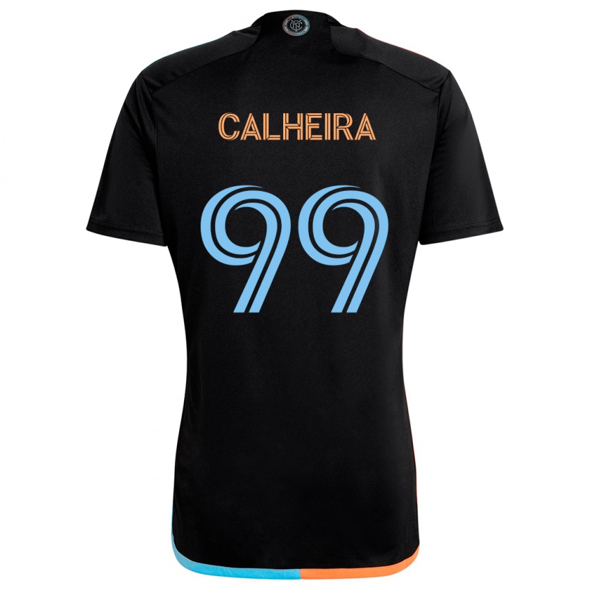 Kinder Taylor Calheira #99 Schwarz Orange Blau Auswärtstrikot Trikot 2024/25 T-Shirt