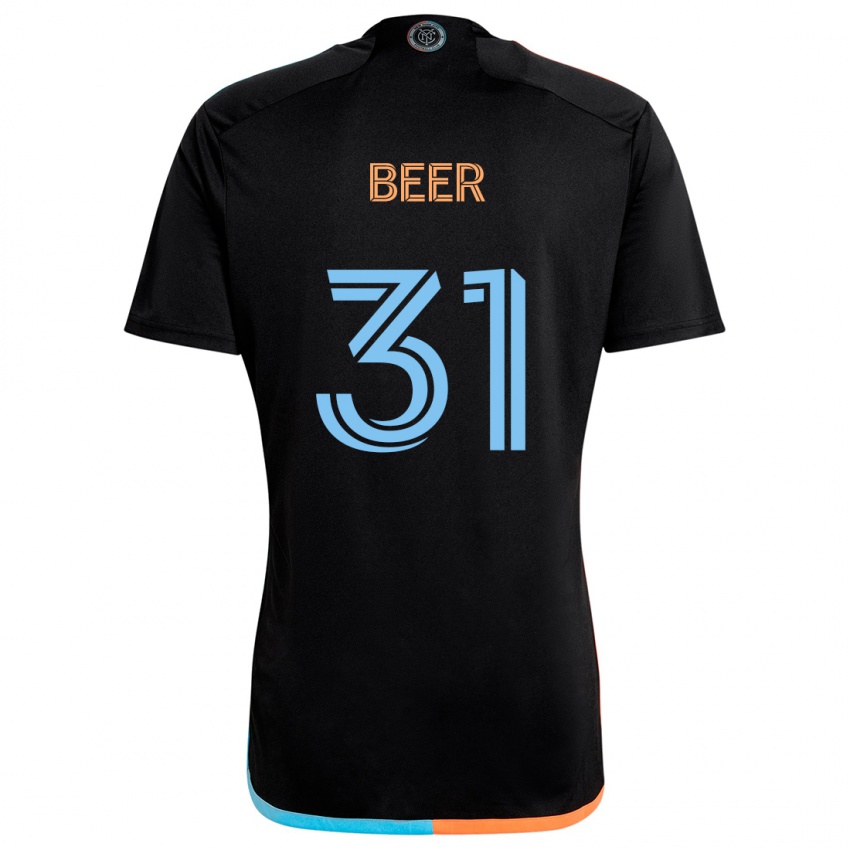 Kinder Jack Beer #31 Schwarz Orange Blau Auswärtstrikot Trikot 2024/25 T-Shirt