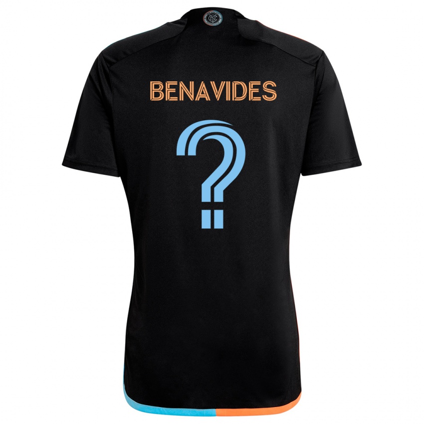 Kinder Matthew Benavides #0 Schwarz Orange Blau Auswärtstrikot Trikot 2024/25 T-Shirt