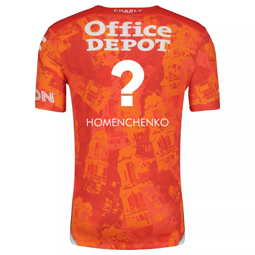 Kinder Santiago Homenchenko #0 Orange Weiß Auswärtstrikot Trikot 2024/25 T-Shirt