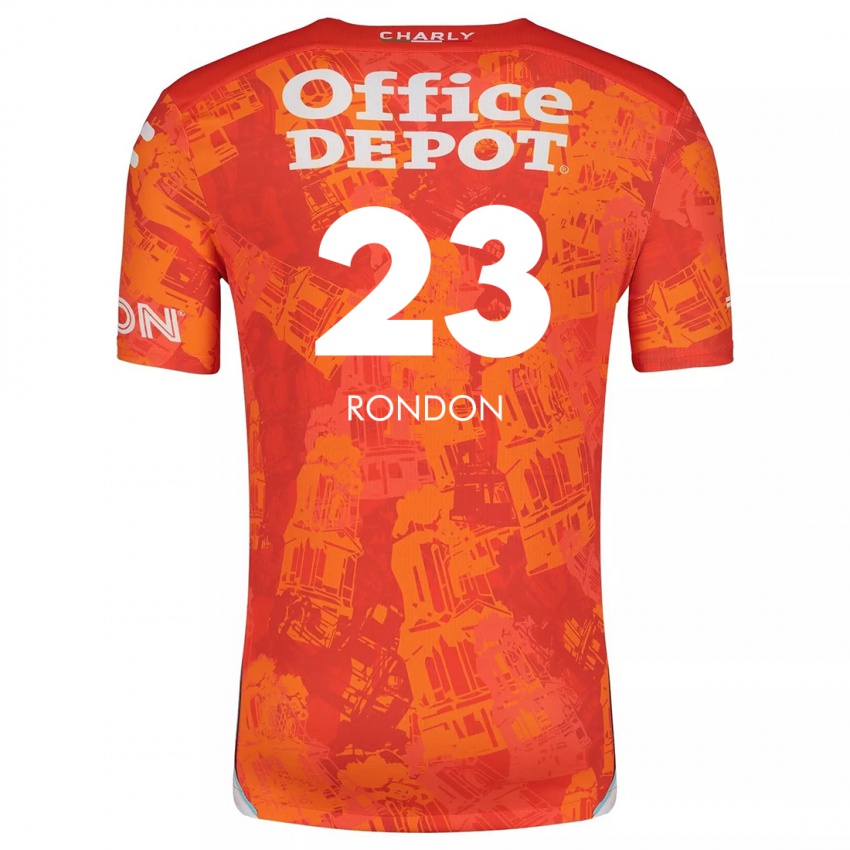 Kinder Salomón Rondón #23 Orange Weiß Auswärtstrikot Trikot 2024/25 T-Shirt