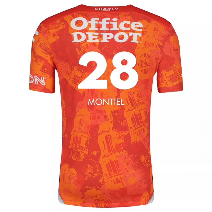 Kinder Elías Montiel #28 Orange Weiß Auswärtstrikot Trikot 2024/25 T-Shirt