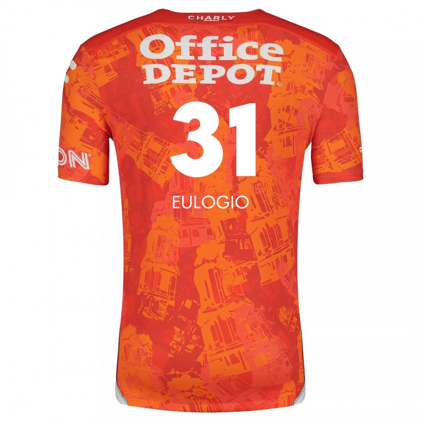 Kinder José Eulogio #31 Orange Weiß Auswärtstrikot Trikot 2024/25 T-Shirt