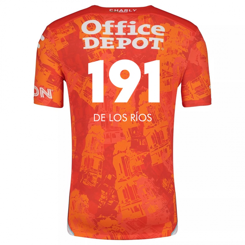 Kinder Sergio De Los Ríos #191 Orange Weiß Auswärtstrikot Trikot 2024/25 T-Shirt