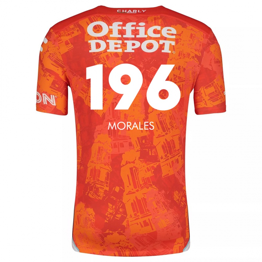 Kinder Erik Morales #196 Orange Weiß Auswärtstrikot Trikot 2024/25 T-Shirt