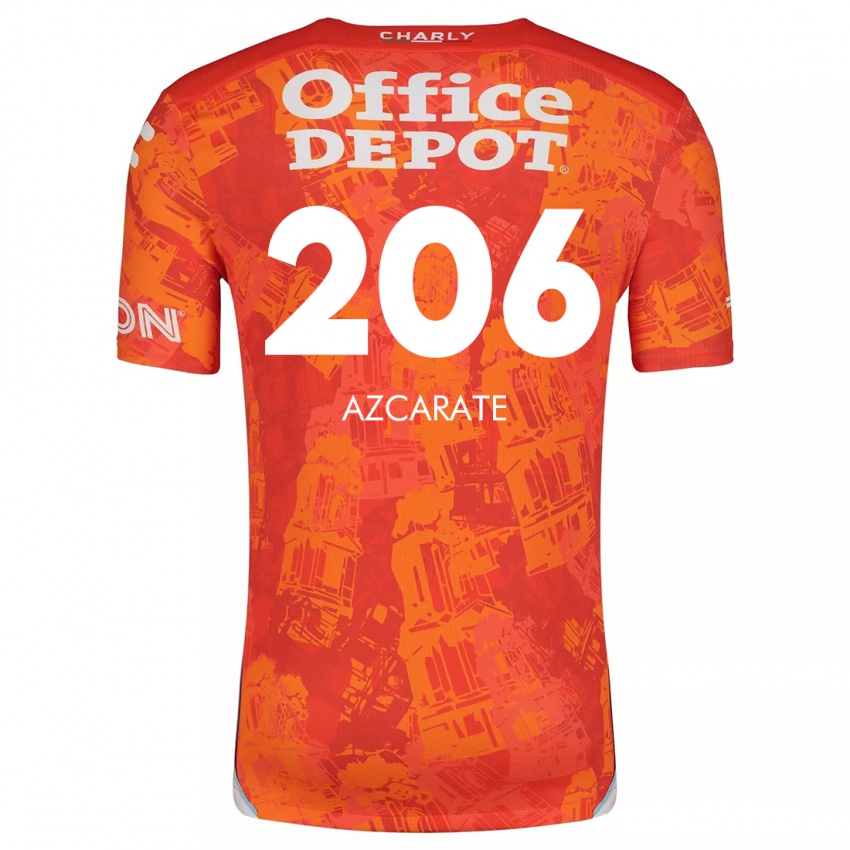 Kinder Yerar Azcárate #206 Orange Weiß Auswärtstrikot Trikot 2024/25 T-Shirt