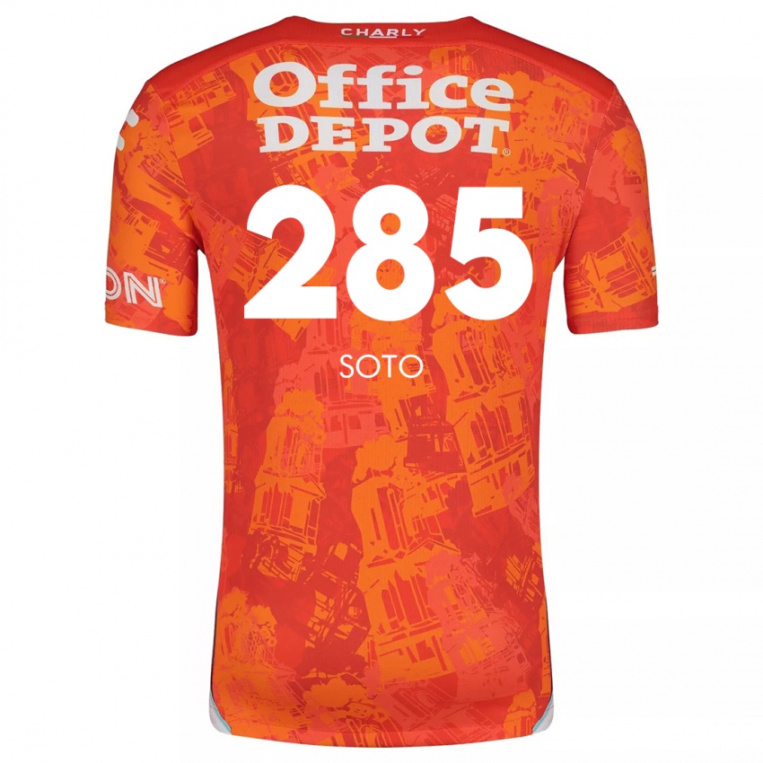 Kinder Edwin Soto #285 Orange Weiß Auswärtstrikot Trikot 2024/25 T-Shirt