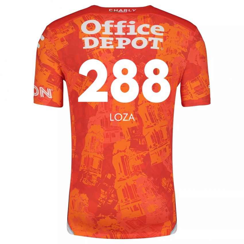 Kinder Santino Loza #288 Orange Weiß Auswärtstrikot Trikot 2024/25 T-Shirt