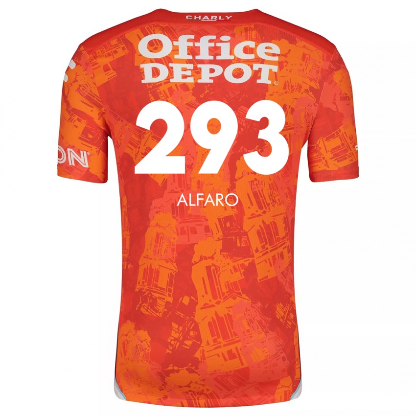 Kinder Cristóbal Alfaro #293 Orange Weiß Auswärtstrikot Trikot 2024/25 T-Shirt