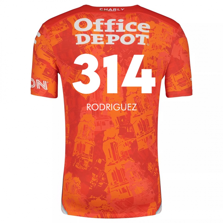 Kinder Alan Rodríguez #314 Orange Weiß Auswärtstrikot Trikot 2024/25 T-Shirt