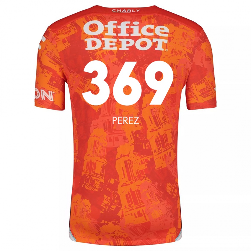 Kinder Santiago Pérez #369 Orange Weiß Auswärtstrikot Trikot 2024/25 T-Shirt