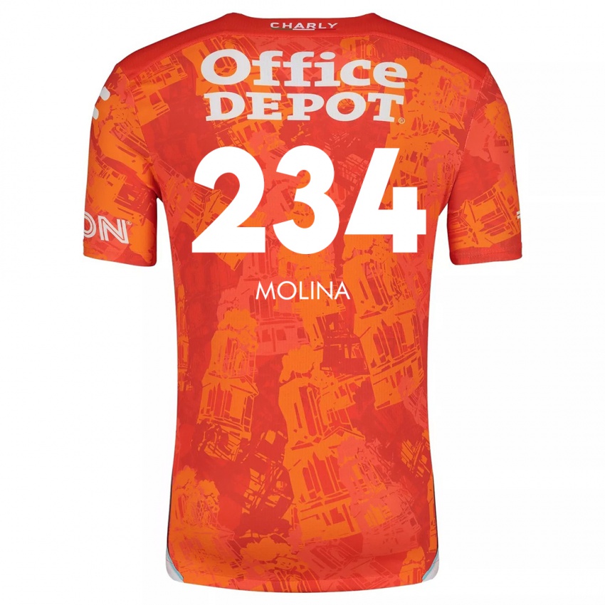 Kinder Yoshimar Molina #234 Orange Weiß Auswärtstrikot Trikot 2024/25 T-Shirt