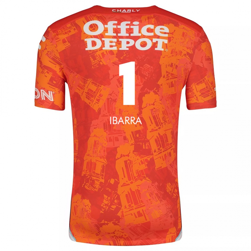 Kinder Fabiola Ibarra #1 Orange Weiß Auswärtstrikot Trikot 2024/25 T-Shirt