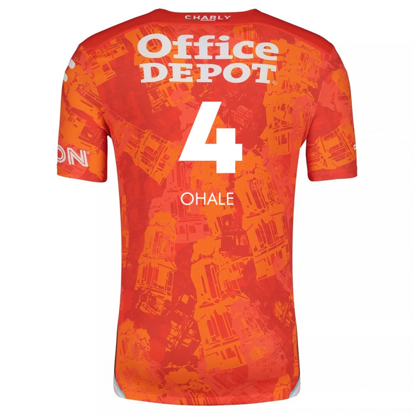 Kinder Osinachi Ohale #4 Orange Weiß Auswärtstrikot Trikot 2024/25 T-Shirt