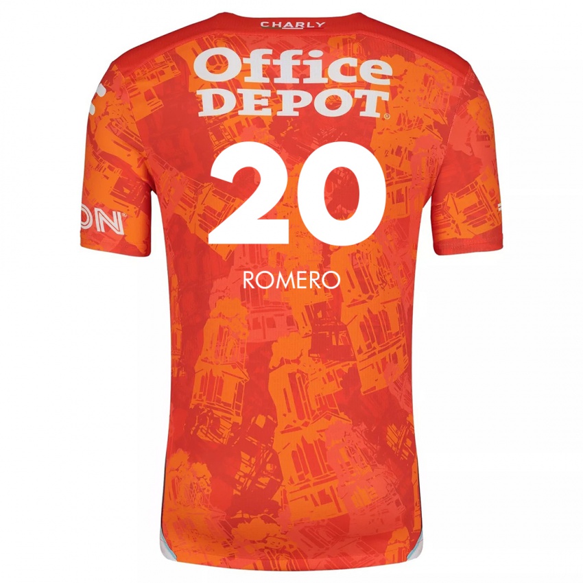 Kinder Tamara Romero #20 Orange Weiß Auswärtstrikot Trikot 2024/25 T-Shirt