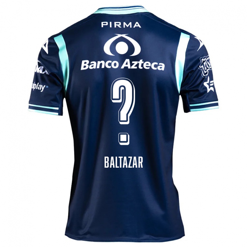 Kinder Carlos Baltazar #0 Navy Blau Auswärtstrikot Trikot 2024/25 T-Shirt