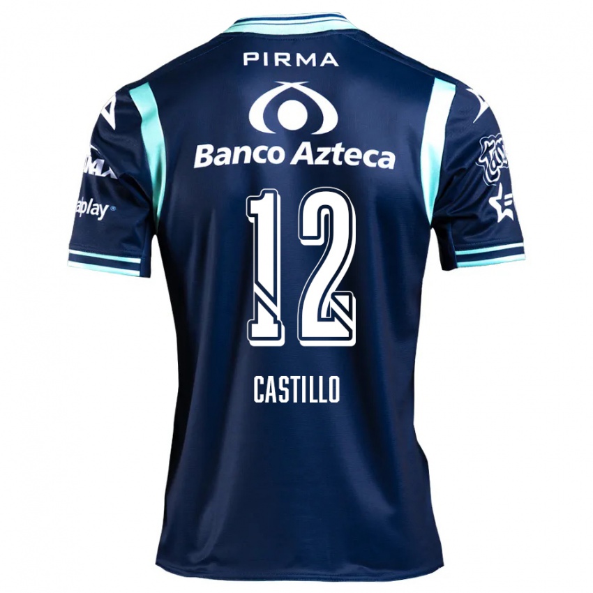 Kinder Raúl Castillo #12 Navy Blau Auswärtstrikot Trikot 2024/25 T-Shirt